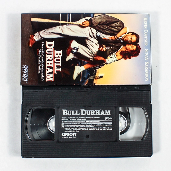 Bull Durham VHS 1989 Kevin Costner Susan Sarandon Good Condition Classic Film