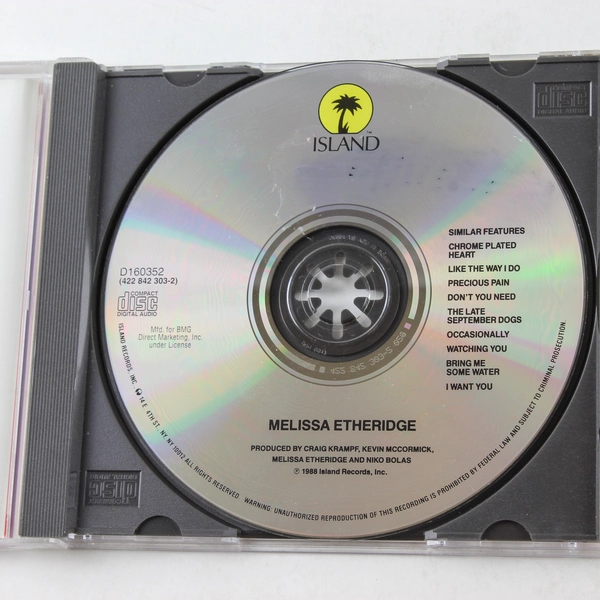 Melissa Etheridge Self-Titled CD 1988 Island Records Pre-Owned - AS IS