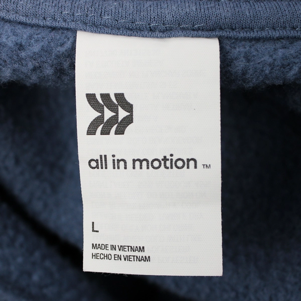 All In Motion Blue 1/2-Zip Jacket Men's Size Large