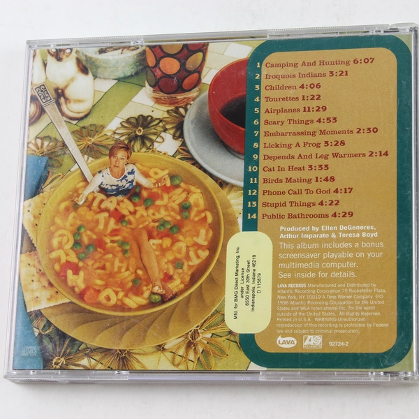 Ellen DeGeneres Taste This CD 2008 Atlantic Pre-Owned Comedy Music