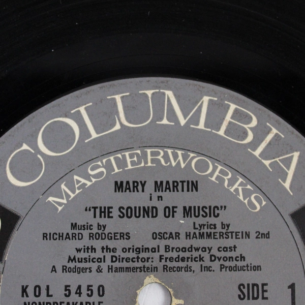 The Sound Of Music 1959 33 RPM LP Record Columbia Masterworks KOL 5450