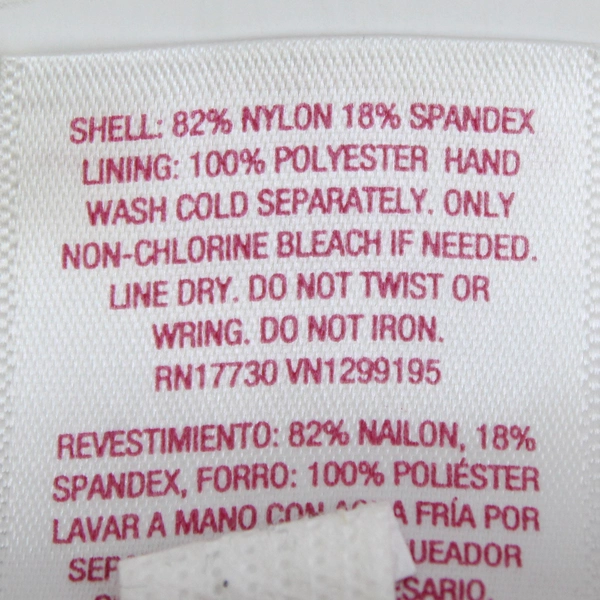 Xhilaration Tan Pink and Beige Floral Patterned Bikini Top Women's Size Large