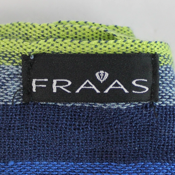 Fraas 100% Polyacryl Blue Stripe Tassel Scarf - Stylish & Pre-Owned