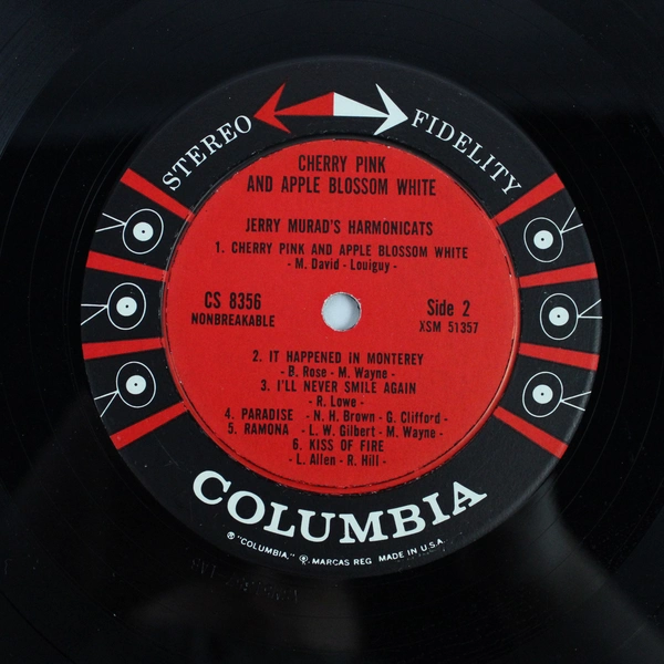 Cherry Pink Apple Blossom White Harmonicats CS 8356 Vinyl Record Album