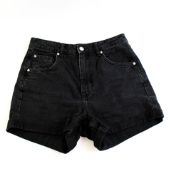 Divided H&M Cuffed Black High Rise Denim Shorts Women's Size 6