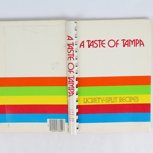The Taste of Tampa Lickety Split Recipes 1984 Spiral Bound Paperback