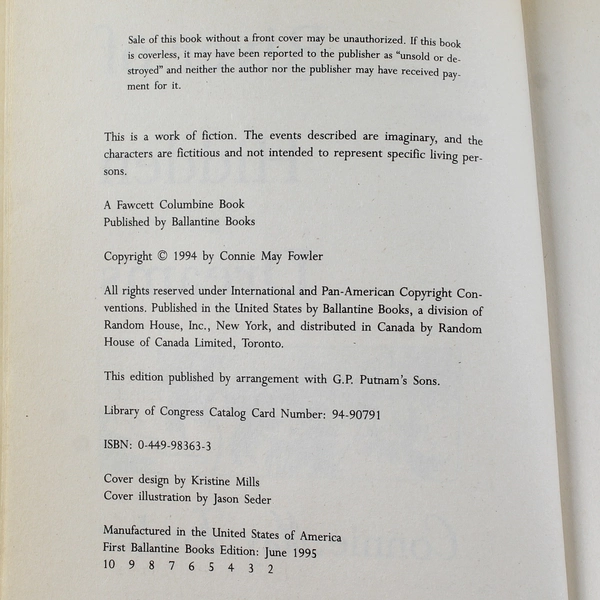 River of Hidden Dreams by Connie May Fowler 1994 Paperback Drama Romance