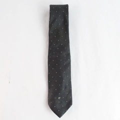 Pierre Cardin The Bon Gray Silk Blend Necktie 53" Embroidered Design