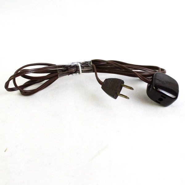 Lot of 4 Black and Brown 6-Foot 2-Prong Extension Cords