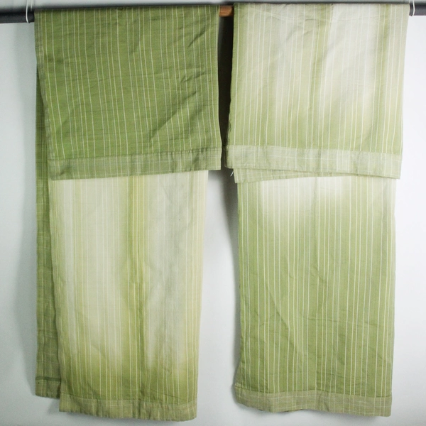 Casual Home 2pc Set Green Blackout Window Curtain Panel 65% Cotton 35% Polyester