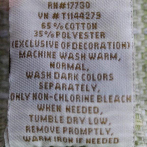 Casual Home 2pc Set Green Blackout Window Curtain Panel 65% Cotton 35% Polyester