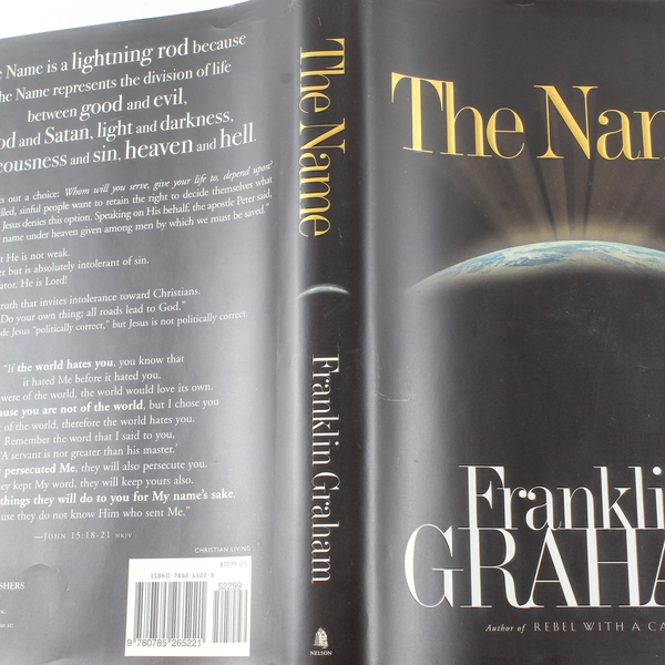 The Name by Franklin Graham 2002 Hardcover Book Christian Living, Good Condition