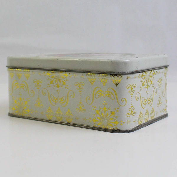 Collectors Tin Limoges Scenery Tin Lovers In The Park Vintage