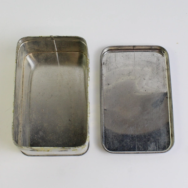 Collectors Tin Limoges Scenery Tin Lovers In The Park Vintage