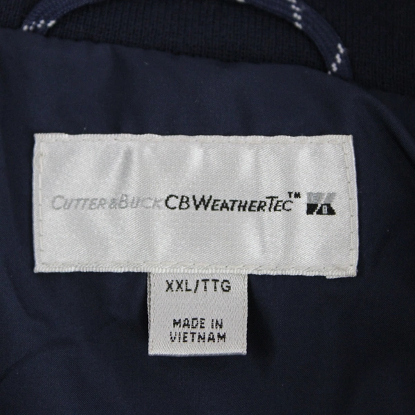Cutter & Buck CB Weathertec Jacket Half Zip Navy Blue Men's Size XXL/TTG