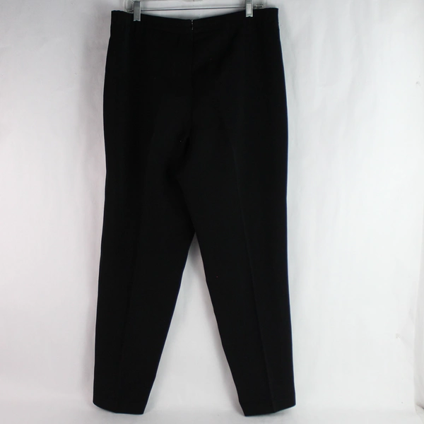 R&K Originals Black Tapered Leg Pants Women's Size 10 Pre-Owned