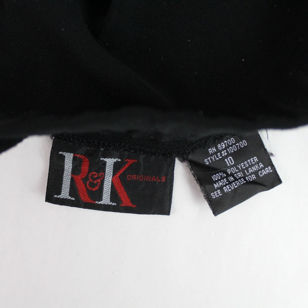 R&K Originals Black Tapered Leg Pants Women's Size 10 Pre-Owned