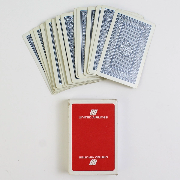 United Airlines Playing Cards Vintage Origin Red Cover Full Deck Joker Extra