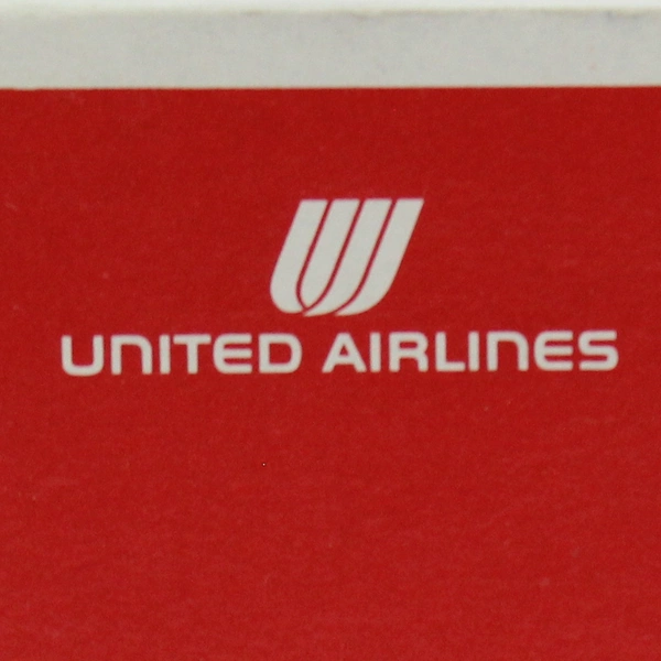 United Airlines Playing Cards Vintage Origin Red Cover Full Deck Joker Extra