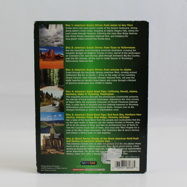 Americas Great Road Trips Scenic Drives DVD 2004 6-Disc Set Slim Pack