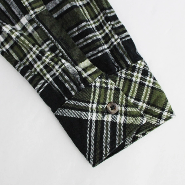 Natural Reflections Black and Green Plaid Button-Down Shirt Women's Size 1X