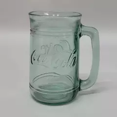 Vintage 20oz Coca Cola Green Glass Jar Mug