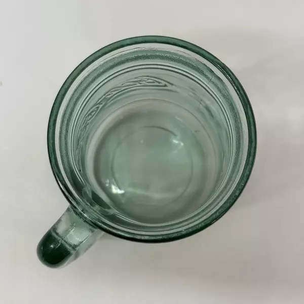 Vintage 20oz Coca Cola Green Glass Jar Mug