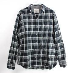 Weatherproof Vintage Black and Gray Button-Down Flannel Men's Size XL