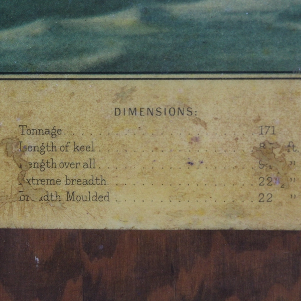 Vintage Decoupaged The Clipper Yacht America Wall Plaque 