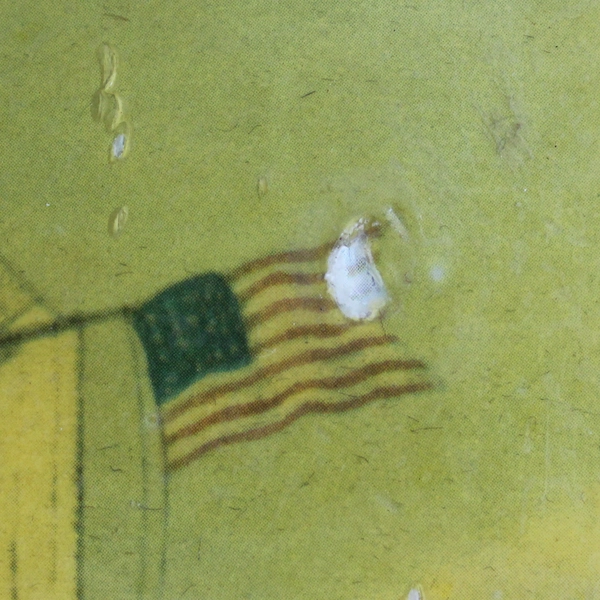 Vintage Decoupaged The Clipper Yacht America Wall Plaque 