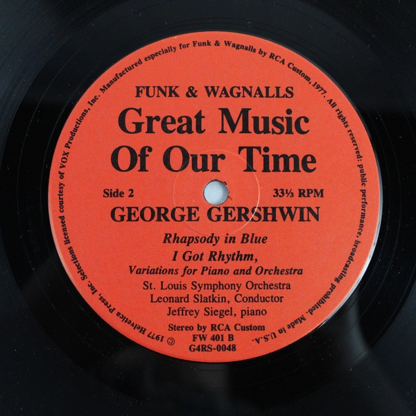 Funk & Wagnalls Great Music Of All Time 1977 Record FW 401 RCA