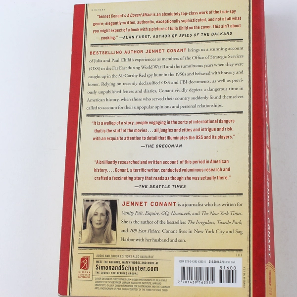 A Covert Affair by Jennet Conant 2011 Simon & Schuster Paperback Book