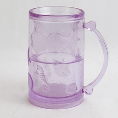 Vintage Double Walled Seashell Pattern Freezer Mug Lavender