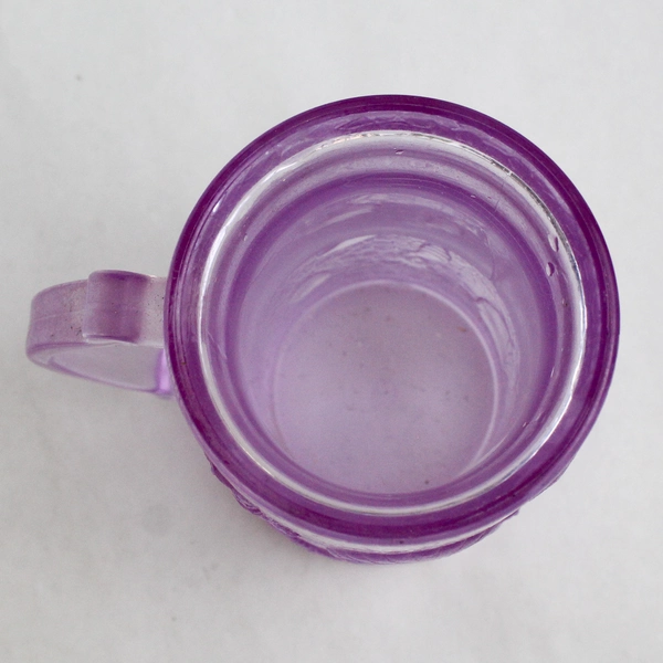 Vintage Double Walled Seashell Pattern Freezer Mug Lavender