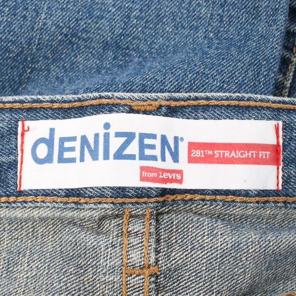 Denizen Levi’s 281 Jeans Men's Blue Relaxed Straight Medium Wash Size 36W x 32L