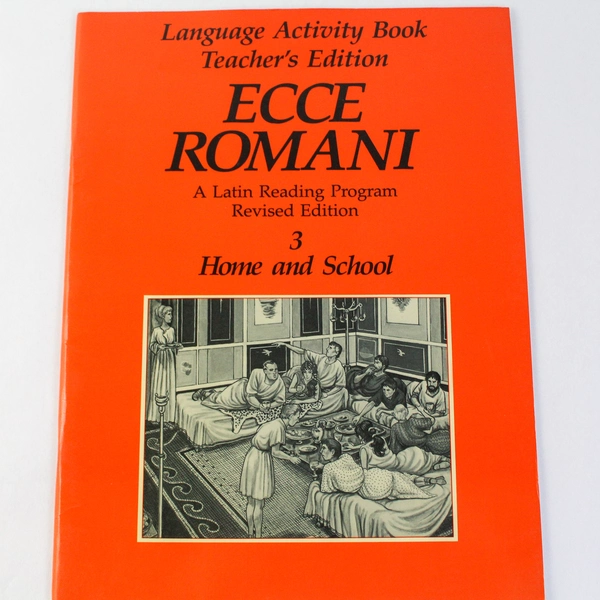 Ecce Romani A Latin Reading Program 3 Teacher's Edition 1985 PB Good Condition