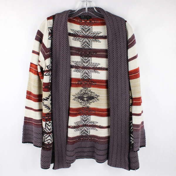 BCBG ax Azria Multicolor Knit Cardigan Women's Large