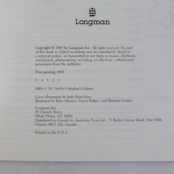 Ecce Romani A Latin Reading Program 3 Home & School Workbook - Good Condition