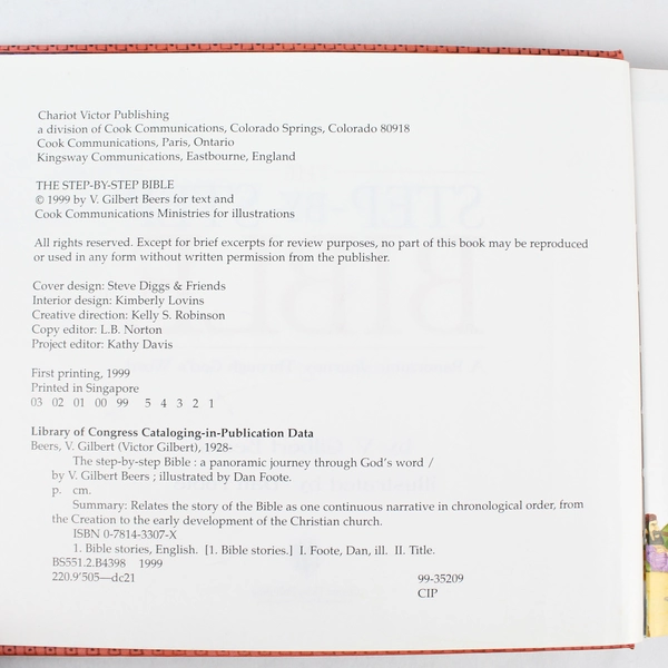 The Step-By-Step Bible by V. Gilbert Beers 1999 Hardcover - Pre-Owned Condition