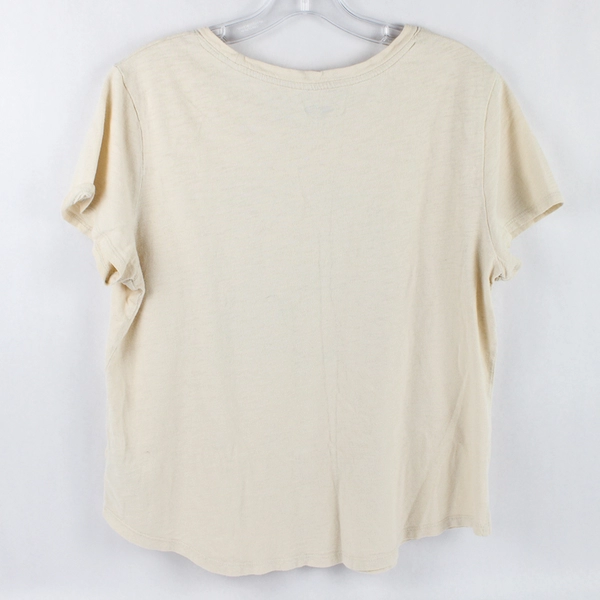 Old Navy Girl's Happy Place T-Shirt Size Large Cream Color