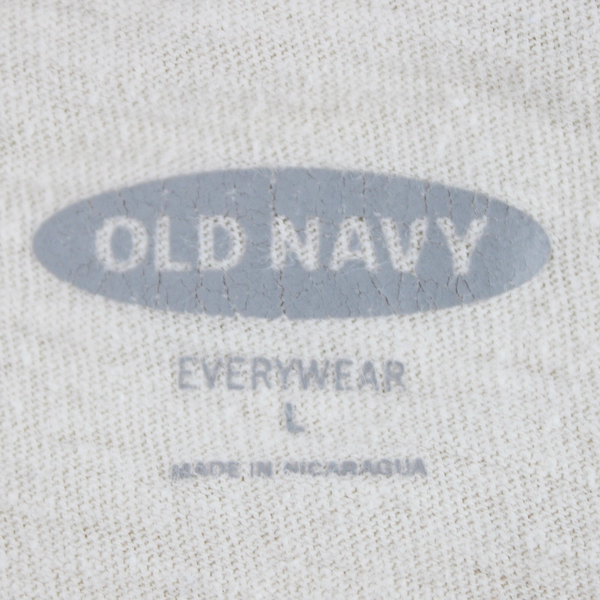 Old Navy Girl's Happy Place T-Shirt Size Large Cream Color