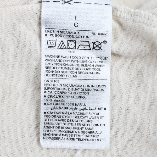 Old Navy Girl's Happy Place T-Shirt Size Large Cream Color