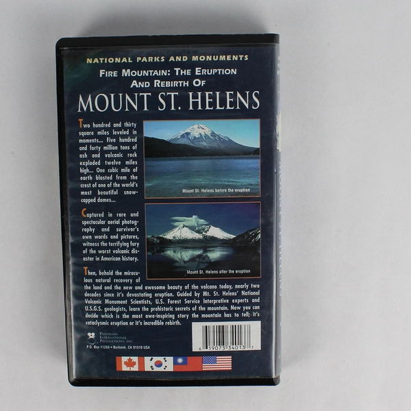 Fire Mountain: The Eruption & Rebirth of Mount St. Helens VHS 1997