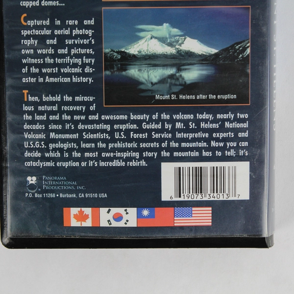 Fire Mountain: The Eruption & Rebirth of Mount St. Helens VHS 1997