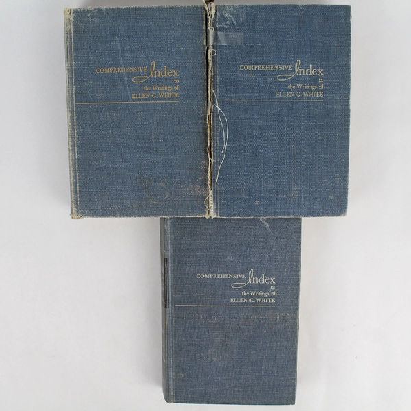 Comprehensive Index to the Writings of E G White 3 Volumes Complete Set 1962 HC