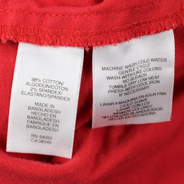 Jones New York Stretch Bright Red Button-Front Jacket Women's XL