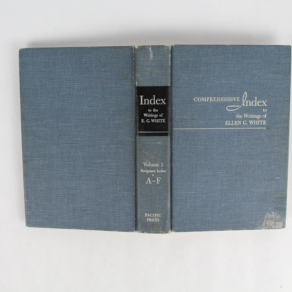 Comprehensive Index to the Writings of E G White Volume I (A-F) 1962 HC