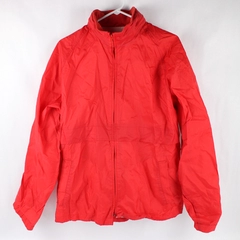 Pacific Trail Hooded Red Nylon Windbreaker Jacket Men's Size Medium Flawed
