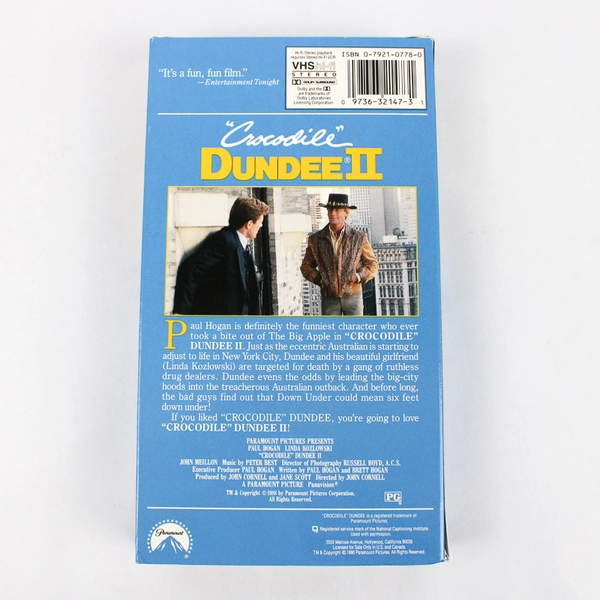 Crocodile Dundee 2 VHS 1988