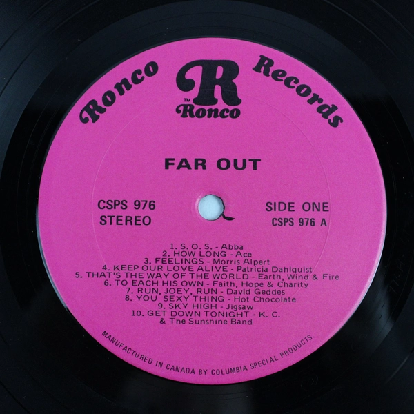 Ronco Presents Far Out 1975 Vinyl Record LP CSPS 976